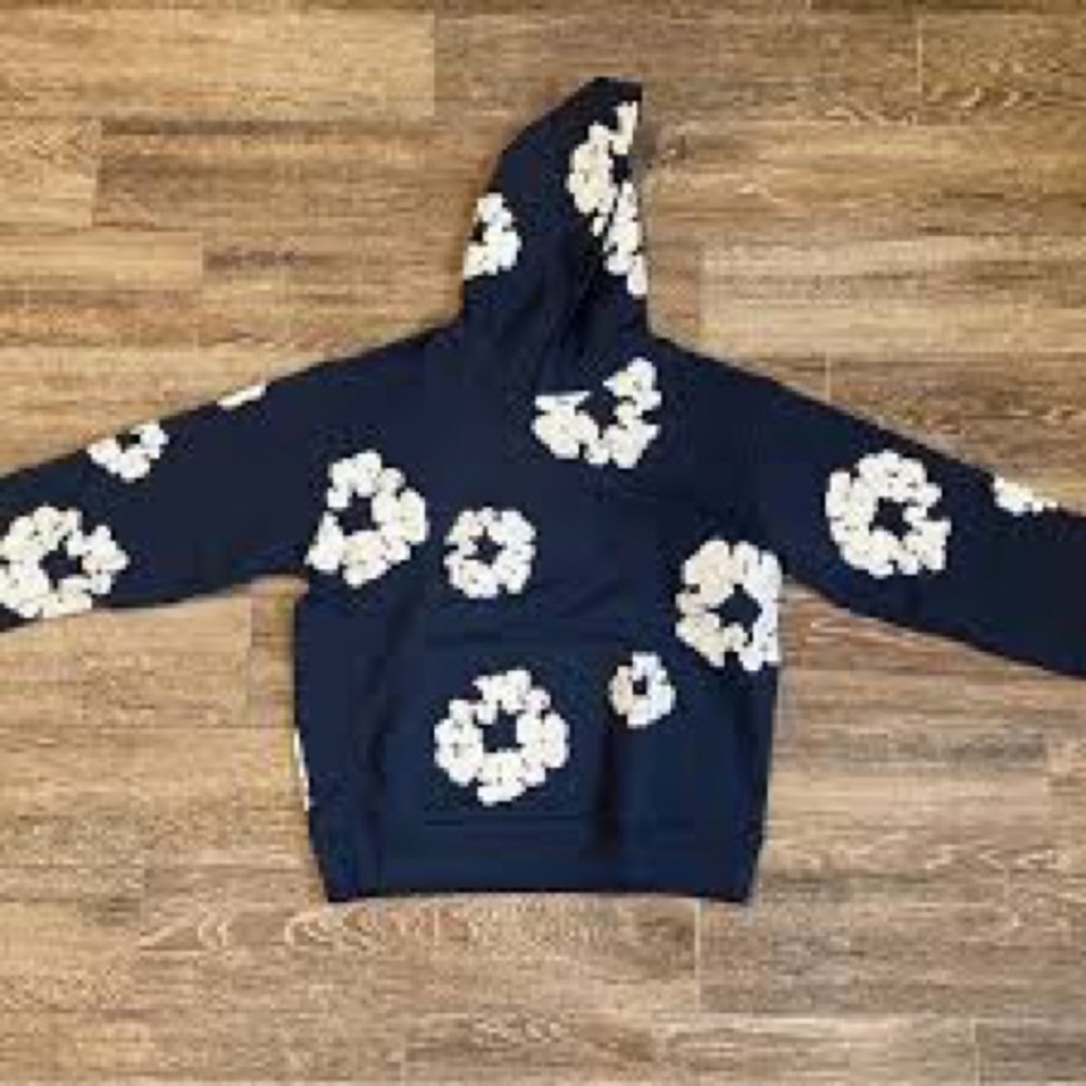 Floral Patterned Hoodie